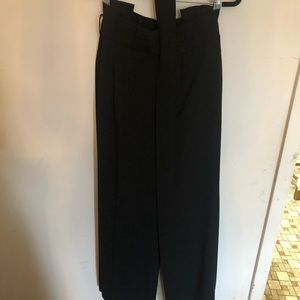 Eloquii Black Wide Leg Trouder w/sack waist & belt. Excellent condition.